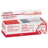 Giotto Robercolor whiteboardmarker, medium, ronde punt, rood, Pak van 12 - 8000825413445