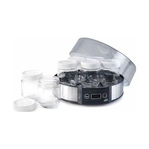 Lacor 69245 Yoghurtmaker, capaciteit 7, glazen deksel, timer, vaatwasmachinebestendige kopjes - 8414271692451