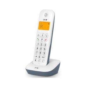 SPC Air - Draadloze vaste telefoon met verlicht display, 20 contacten telefoonboek, nummerweergave, mute - Wit - wit 7300AS