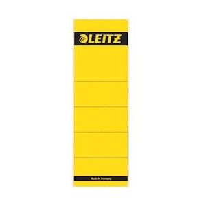 Leitz rugetiketten ft 6,1 x 19,1 cm, geel - 16420015