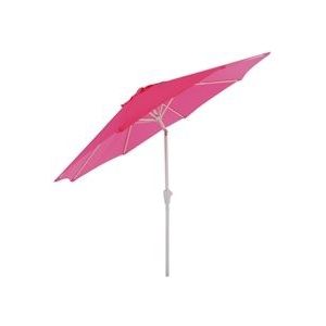 Mendler Parasol N18, tuinparasol, Ø 2,7m kantelbaar polyester/aluminium 5kg ~ roze - roze Textiel 76712