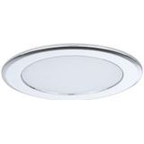 Paulmann LED-meubelinbouwlampen Set van 3  rond 65mm 3x2,5W 3x180lm 230/12V  3000K Chroom 93118 - zilver Kunststof 93118