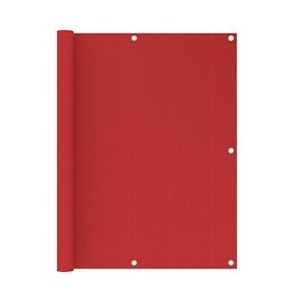 vidaXL Balkonscherm 120x300 cm HDPE rood - rood 311012