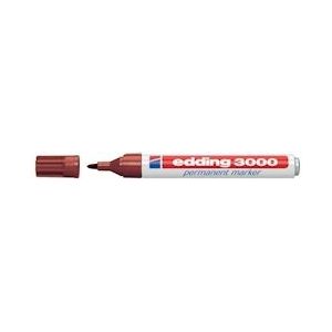 Edding permanent marker 3000 bruin - 4-3000007