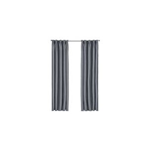 Larson - Luxe hotel blackout gordijn - met haken - 1.5m x 2.5m - Donkergrijs - 8718969578417