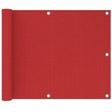 vidaXL Balkonscherm 75x500 cm HDPE rood - rood 311006