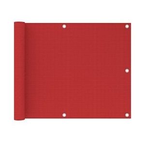 vidaXL Balkonscherm 75x500 cm HDPE rood - rood 311006