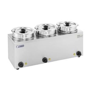 Royal Catering Bain Marie - 3 x 2.75 liter - 450 W