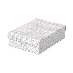 Esselte Home opberg- en geschenkdoos,  ft 26,5 x 36 x 10 cm, wit, pak van 3 stuks - wit 628284