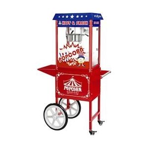 Royal Catering Popcorn machine - Met onderstel - Amerikaans ontwerp - Rood
