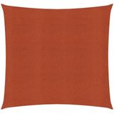 vidaXL Luifel 160 g/m² terracotta rood 5x5 m HDPE - rood 311333