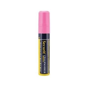 Securit® Original krijtstift met blokpunt in roze | Set van 6 stuks - roze Multi-materiaal SMA720-PI