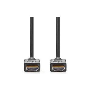 Nedis High Speed ​​HDMI-Kabel met Ethernet - HDMI Connector - HDMI Connector - 4K@30Hz - ARC - 10.2 Gbps - 1.50 m - Rond - PVC - Zwart - Doos - 5412810289776