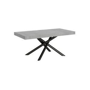 Itamoby Uitschuifbare tafel 90x180/440 cm Famas Cemento Antraciet structuur - VE180TAFAM440-CM-AN