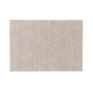 Oviala Business Lichtgrijs rechthoekig tapijt met Berbermotief 120 x 170 cm - grijs Polypropyleen, kunststof 108641
