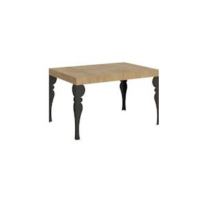 Itamoby Uitschuifbare tafel 90x140/244 cm Paxon Antraciet Natuurlijk Eiken Structuur - 8058994304392