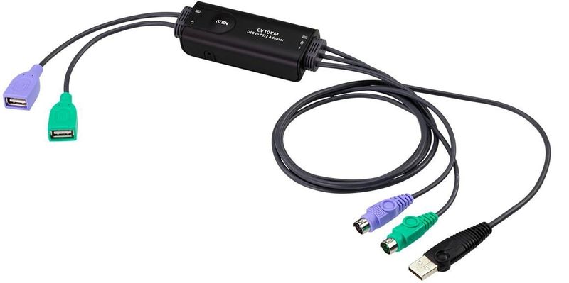 ATEN CV10KM USB naar PS/2 Adapter - zwart CV10KM