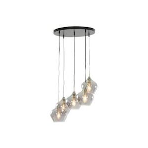 Light & Living Hanglamp Rakel - Antiek Brons - Ø61cm - 5L - bruin 8717807604578