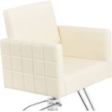 physa - Kappersstoel met voetsteun - zithoogte 45 - 55 cm - 150 kg - crème