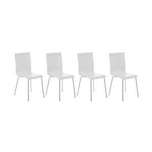 CLP Set van 4 Pepe bezoekersstoelen wit - 152677902