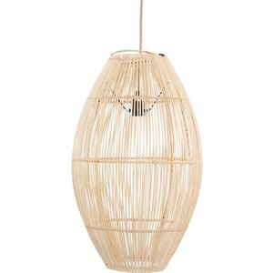 Bazar Bizar - Hanglamp - Zuri - Naturel - L - beige Natuurlijk materiaal BAYU024N-L