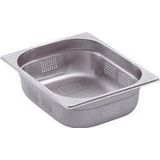 Bartscher - A102150 - GN Bak - Geen Kleur - Inhoud 9,5L - Geperforeerd - Materiaal CNS 18/10 - Afmeting 325x265x150mm