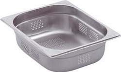 Bartscher - A102150 - GN Bak - Geen Kleur - Inhoud 9,5L - Geperforeerd - Materiaal CNS 18/10 - Afmeting 325x265x150mm