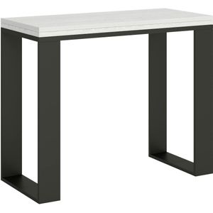 Itamoby Klapconsole 90x45/90 cm Tecno Libra Aswit Antraciet Structuur - wit VE090COLIB550-BF-AN