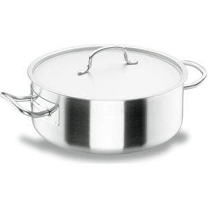 Lacor Braadpan, 18/10 roestvrij staal, zilver, 42 cm - Roestvrij staal 50040