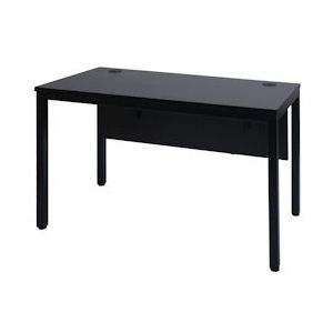 Mendler Bureau HWC-E94, bureautafel computertafel 120x60cm ~ zwart - zwart Hout 75789