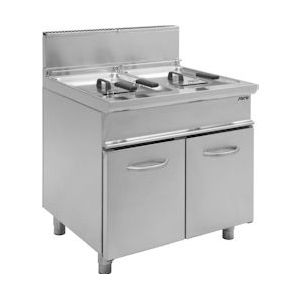 Saro Gasfriteuse model E7/FLG2V17, afmetingen: B 800 x D 700 x H 850 - Roestvrij staal SAR-423-1105