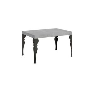 Itamoby Uitschuifbare tafel 90x140/244 cm Paxon Cement Antraciet Structuur - 8058994304408