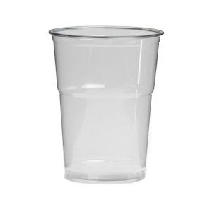 Plastic Bierglas (PET) 400cc (550cc max) - 800 st/ds. - transparant Synthetisch materiaal 2000000015873