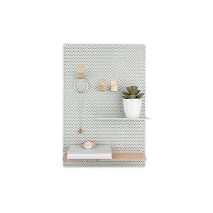 Present Time Memo bord Perky Mesh - IJzer Grijs/Groen - 52x34,5x10,5cm - 8714302687266