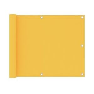 vidaXL Balkonscherm 75x500 cm oxford stof geel - geel 135022