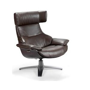 AC ANGEL CERDÁ Angel Cerdá  Draaibare fauteuil bekleed met rundleder 5022C - bruin Bont 8435631002352