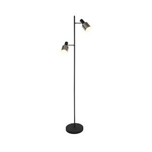 Anne Light & Home Vloerlamp 1702ZW dimbaar 2-l. E27-fitting - zwart Metaal 1702ZW
