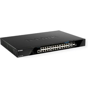 D-Link DGS-1520-28MP Managed L3 Gigabit Ethernet (10/100/1000) Power over Ethernet (PoE) 1U Zwart