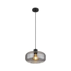 Globo Lighting Globo Hanglamp metaal zwart dof, 1x E27 - zwart Metaal 15566H