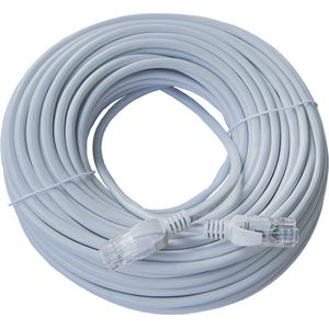 ValeDelucs Internetkabel Netwerkkabel 50 meter - CAT6 UTP kabel RJ45 - Grijs - grijs VD6U-50M