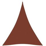 vidaXL Zonnescherm driehoekig 3x4x4 m oxford stof terracottakleurig - rood 135394