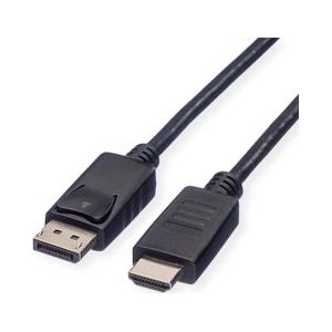 ROLINE DisplayPort Kabel DP - HDMI, M/M, zwart, 1,5 m - zwart 11.04.5779