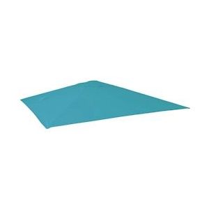 Mendler Vervangingshoes voor verkeerslicht parasol HWC-A96, parasolhoes vervangingshoes, 3x3m (Ø4,24m) polyester 2,7kg ~ turquoise - blauw Textiel 76853