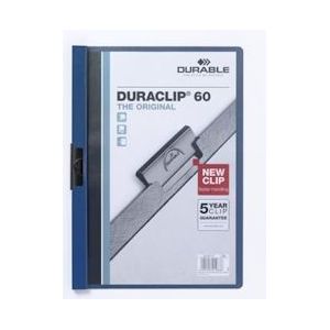Durable Klemmap Duraclip Original 60 donkerblauw - blauw Papier 4005546210636