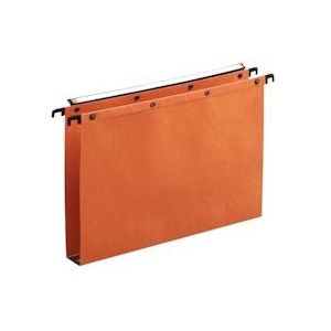 ELBA L'Oblique hangmappen voor laden AZO tussenafstand 390 mm (foolscape), bodem 30 mm, oranje, Pak van 25 - 3362942060021