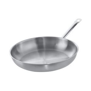 METRO Professional Koekenpan, roestvrij staal 18/10, Ø 32 cm, hoogte: 6,5 cm, ongecoat, inductie, ovenbestendig - Roestvrij staal 18/10 884311