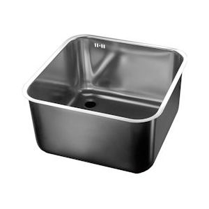 Spoelbak | RVS | In-/Onderbouw | Incl. Standpijp | 450x450x300(h)mm - COM-7493.0009