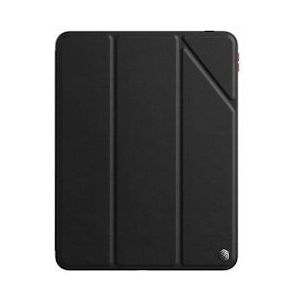 Nillkin Bevel lederen hoes lederen hoes met flip smart sleep case compatibel met iPad Air 6 10,9" 2024 - zwart Kunststof K-5946f