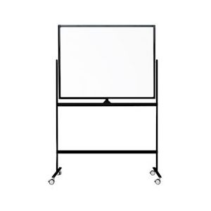 Verrijdbaar whiteboard - Dubbelzijdig en magnetisch - 100x150 cm - Zwart - 5601570641980