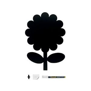 Securit® Silhouette Bloem Wandkrijtbord In Zwart  30x50 cm|0,3 kg - zwart Polypropyleen, kunststof FB-FLOWER